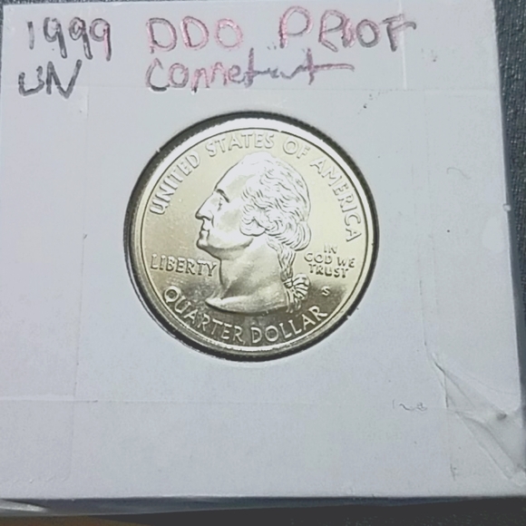 1999 D/D UNC PROOF CONNECTICUT  QUARTER - Picture 1 of 1